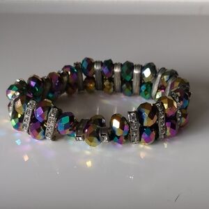 Multicolor Crystal Stretch Bracelet